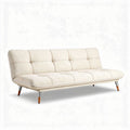 Sofa tapicerowana w kolorze beżowym 200 x 90 x 80cm idealna do salonu